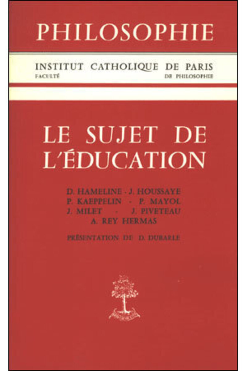 LE SUJET DE L'EDUCATION