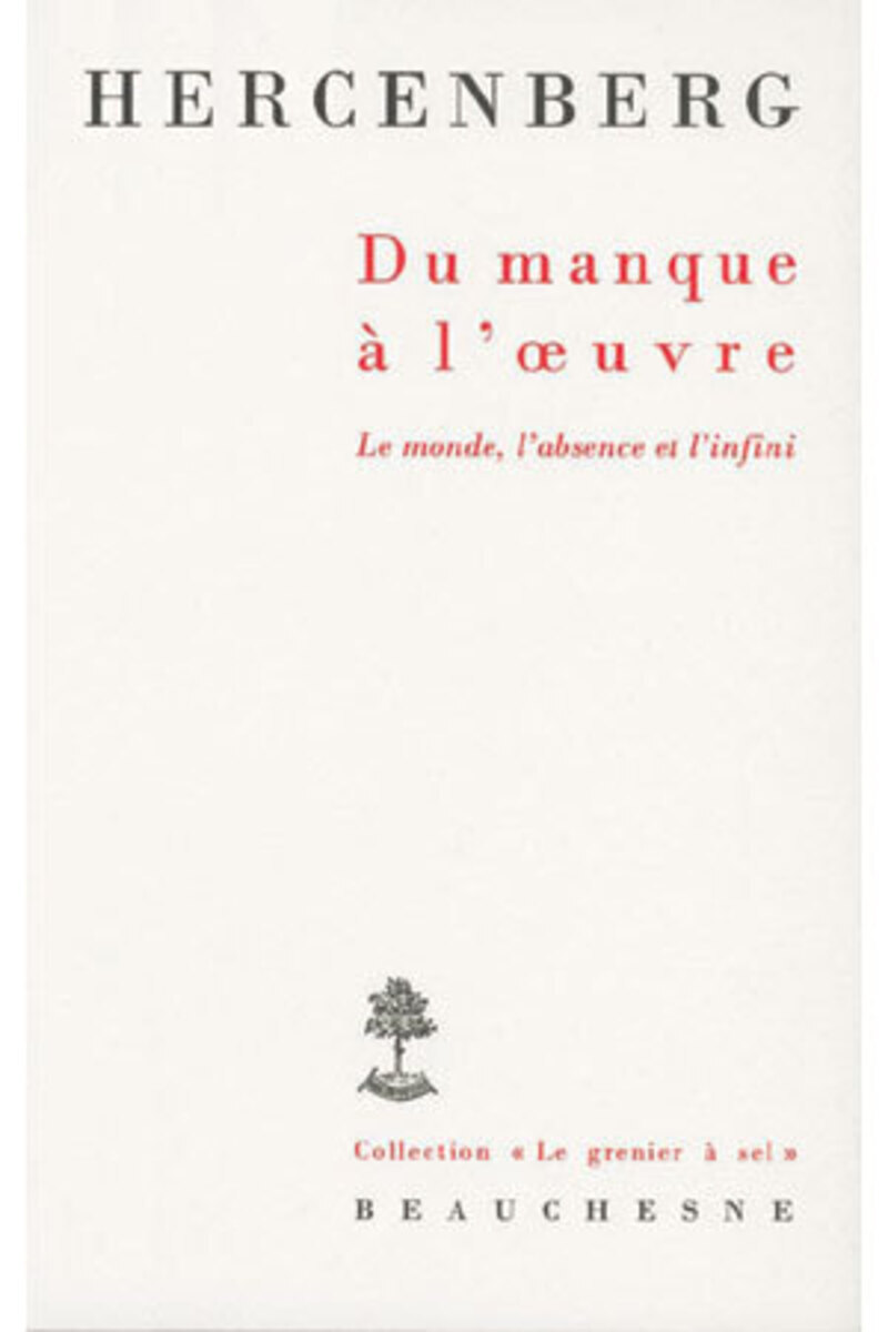 DU MANQUE A L'OEUVRE