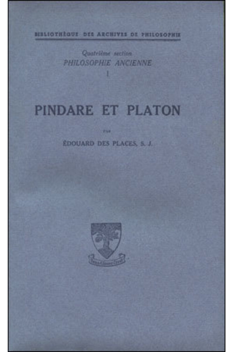 PINDARE ET PLATON