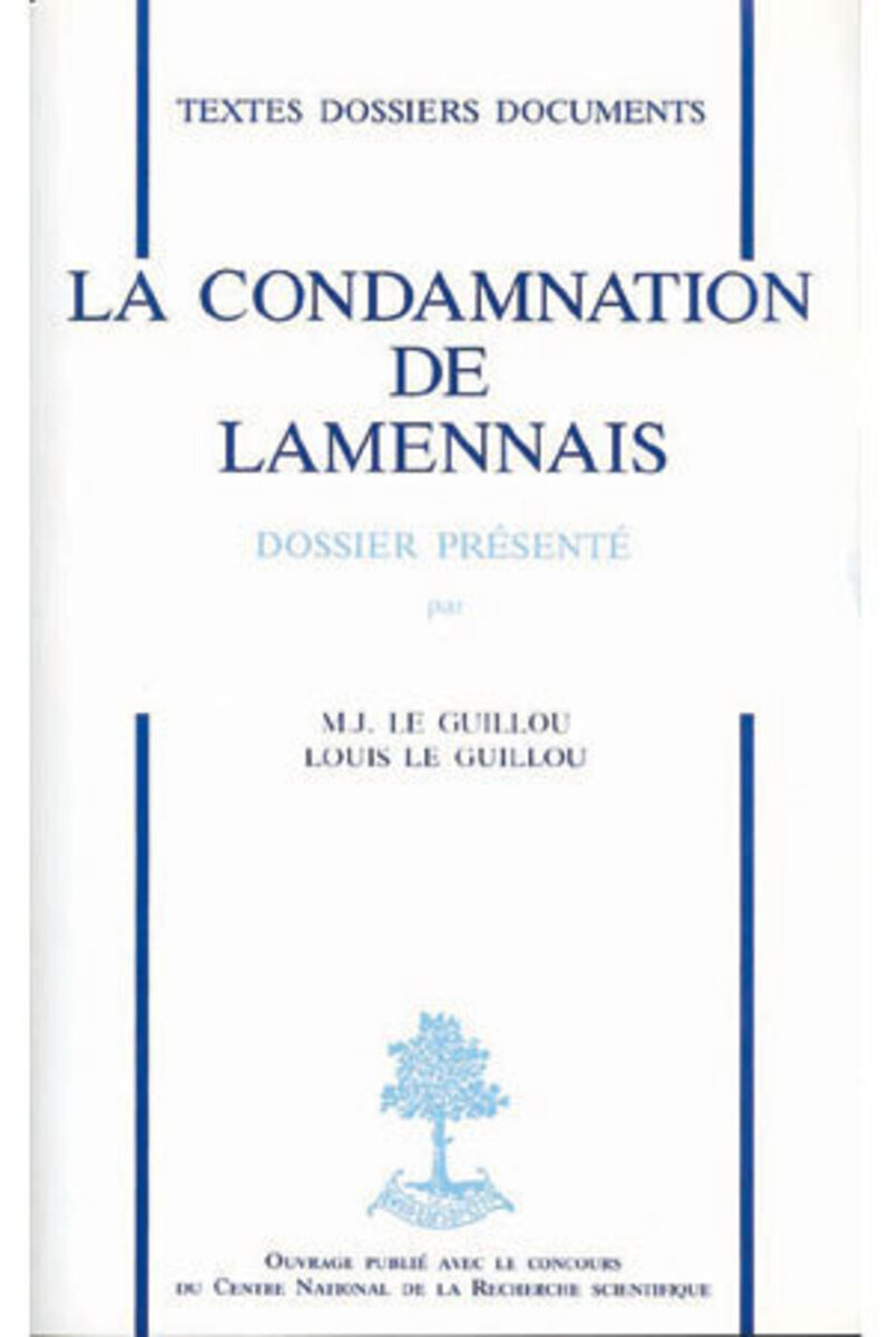 LA CONDAMNATION DE LAMENNAIS - N 5