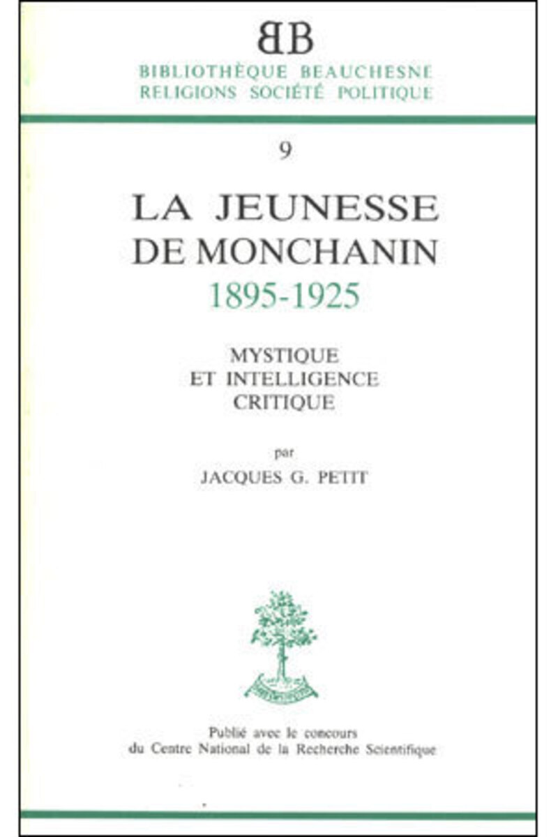 BB N9 - LA JEUNESSE DE MONCHANIN 1895-1925
