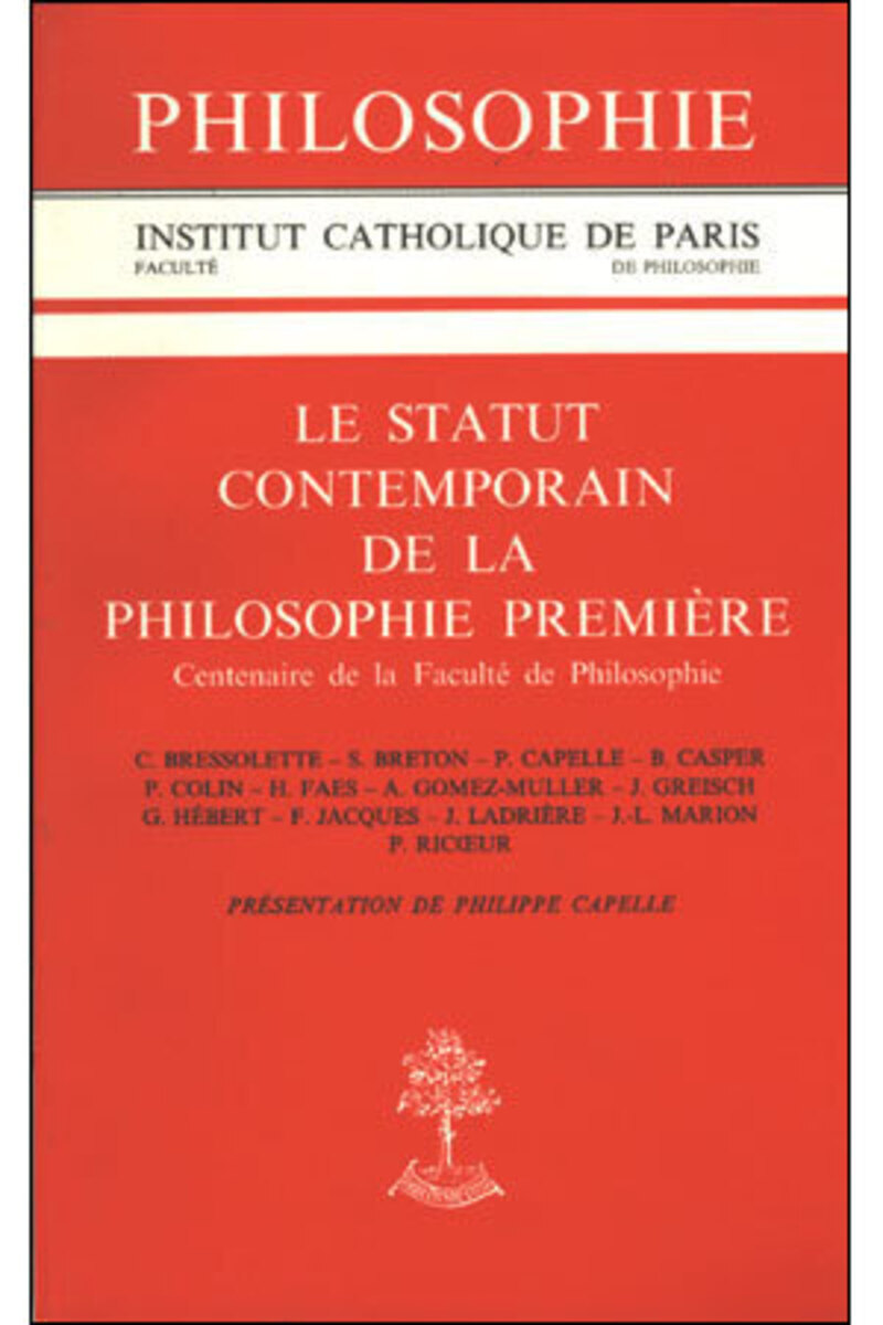 LE STATUT CONTEMPORAIN DE LA PHILOSOPHIE