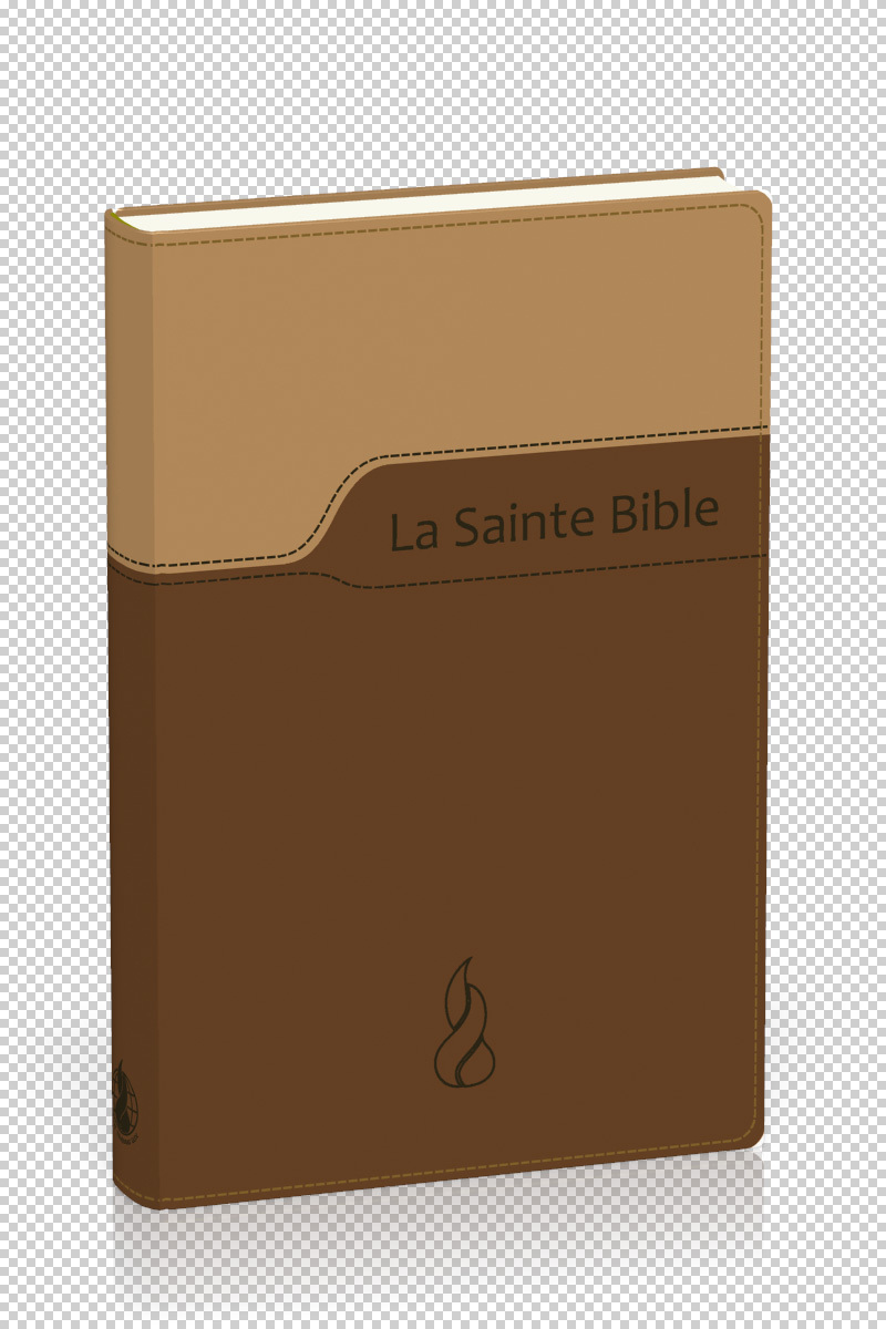 Bible NEG gros caractères : souple similicuir brun