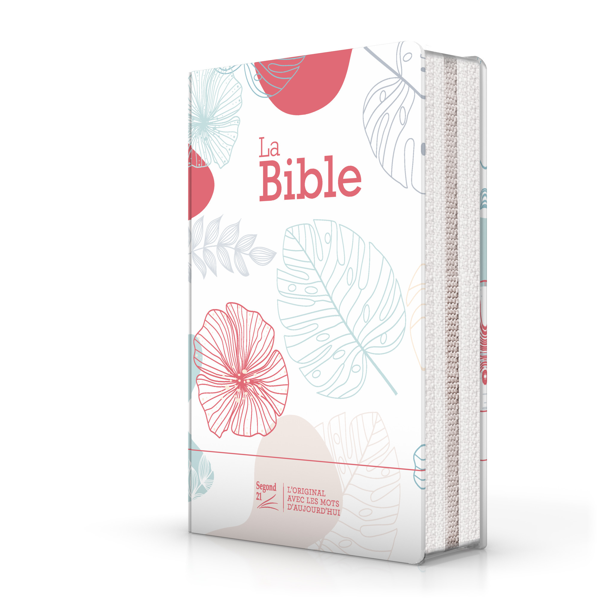 Bible Segond 21 compacte (premium style) - toilée motifs fleuris 