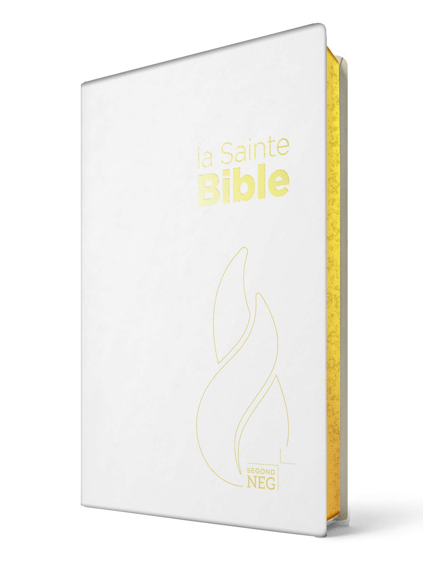 Bible Segond NEG compacte toilée blanche tranche or