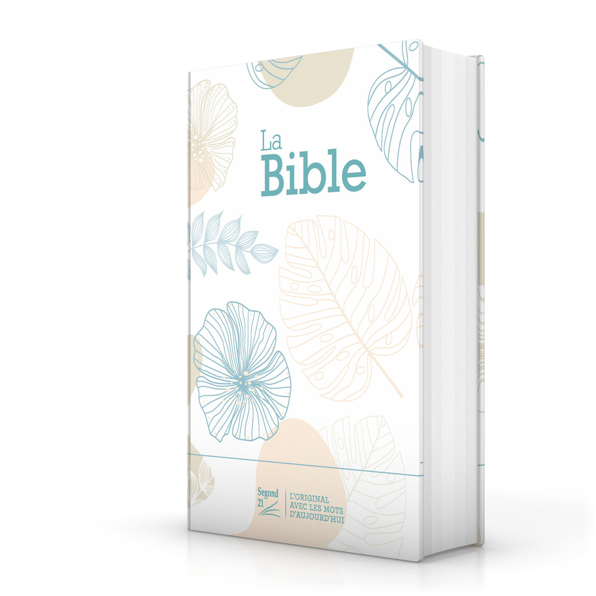 Bible Segond 21 compacte (premium style) - toilée matelassée motifs feuilles