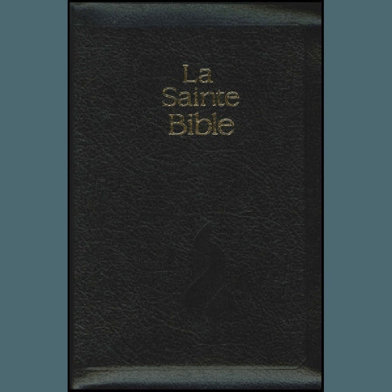 Bible neg compact fibrocuir tr. Or onglets f.e. noir
