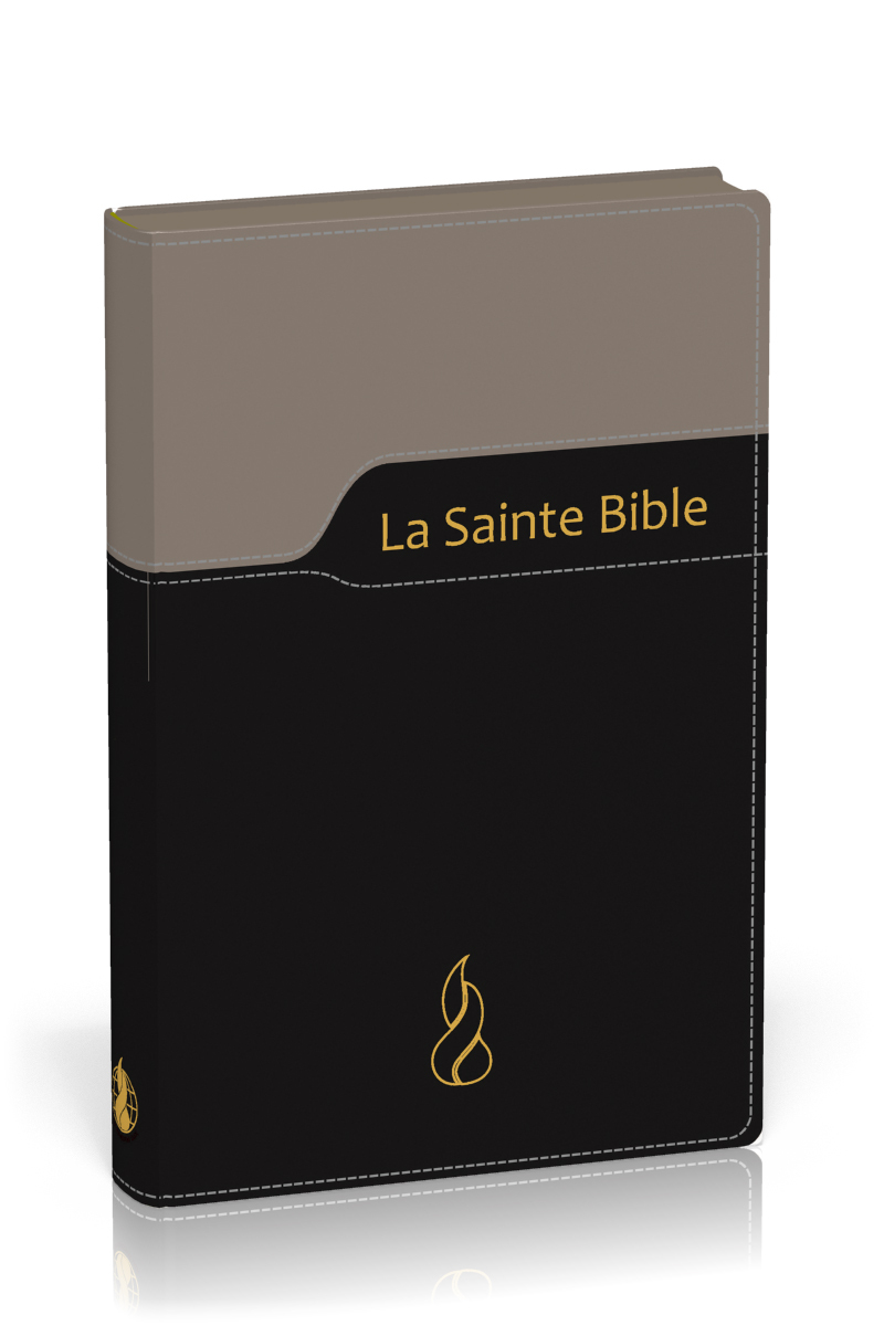 Bible NEG gros caractères : souple similicuir noir, fermeture éclair
