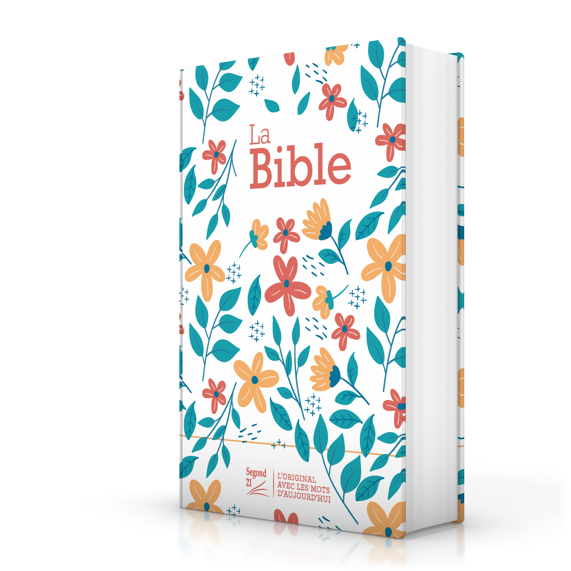 Bible Segond 21 compacte (premium style) - toilée matelassée motifs fleuris 