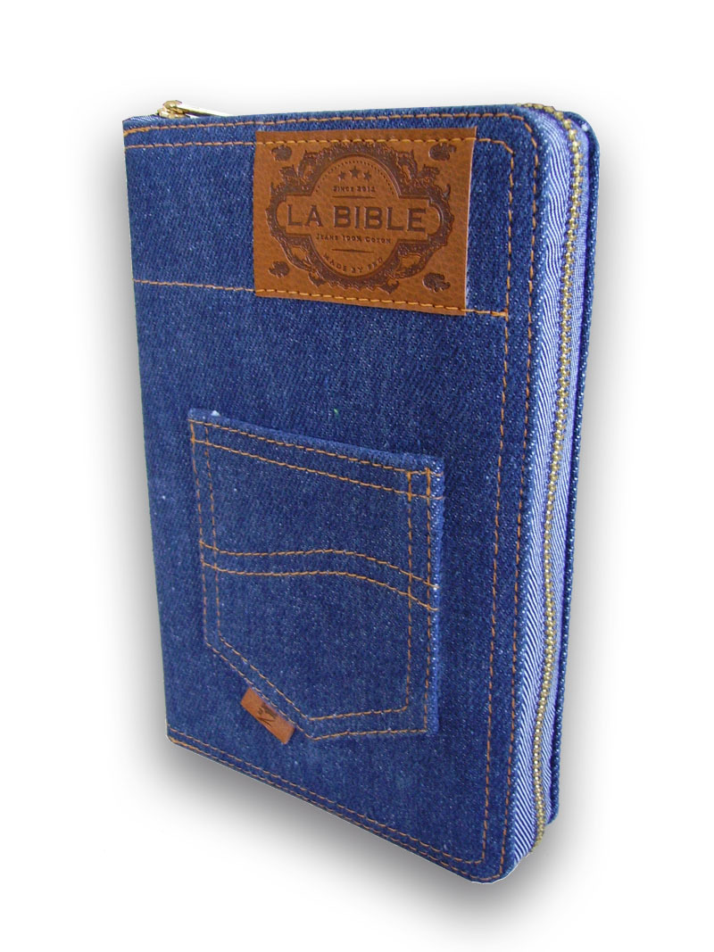 Bible Segond 21 : souple jeans, fermeture éclair
