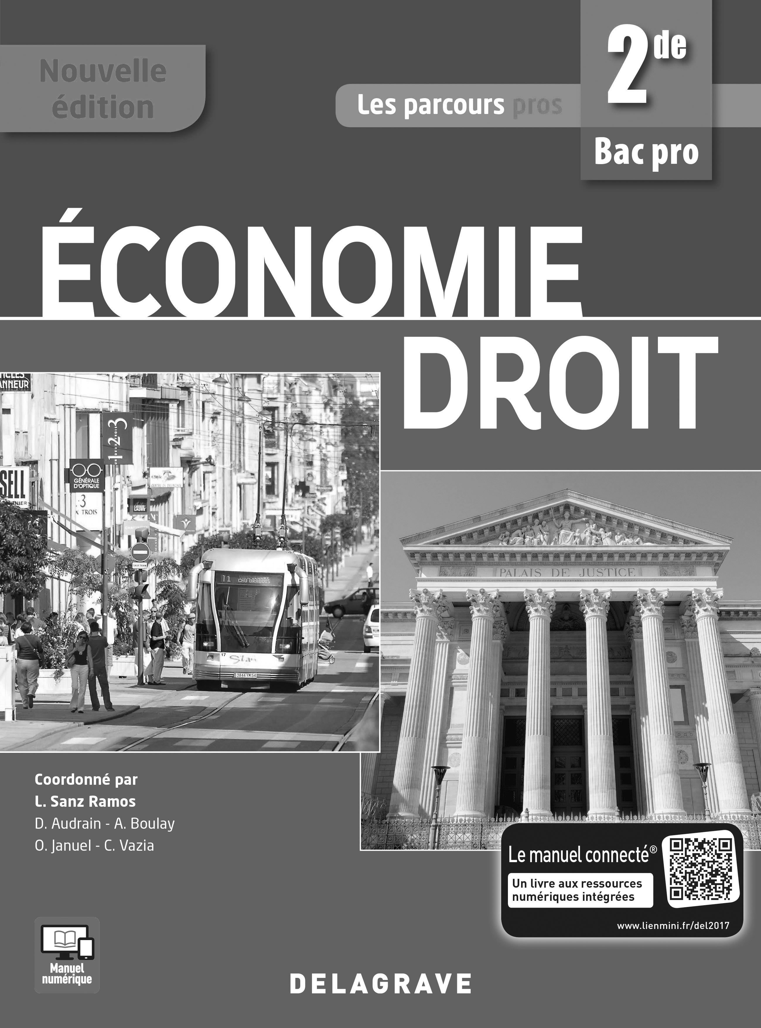 Économie Droit 2de Bac Pro (2017) - Spécimen enseignant avec corrigés inclus