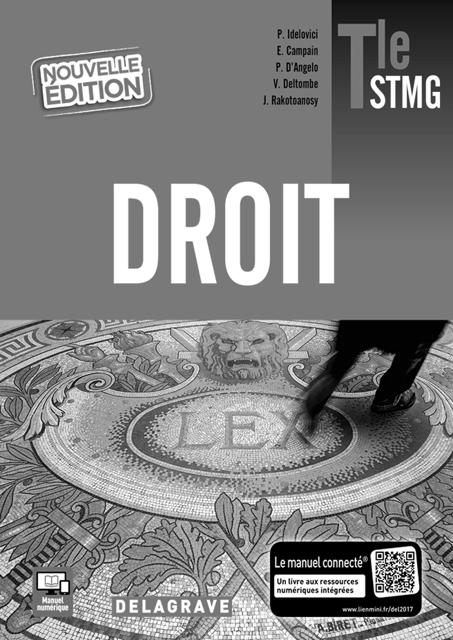 Droit Tle STMG (2017) - Livre du professeur