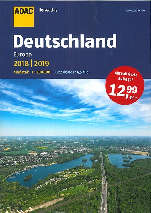 DEUTSCHLAND EUROPA 2018/2019 REISEATLAS