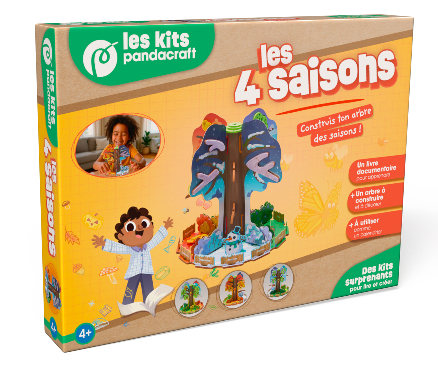 Les 4 saisons - Kit Pandacraft dès 4 ans