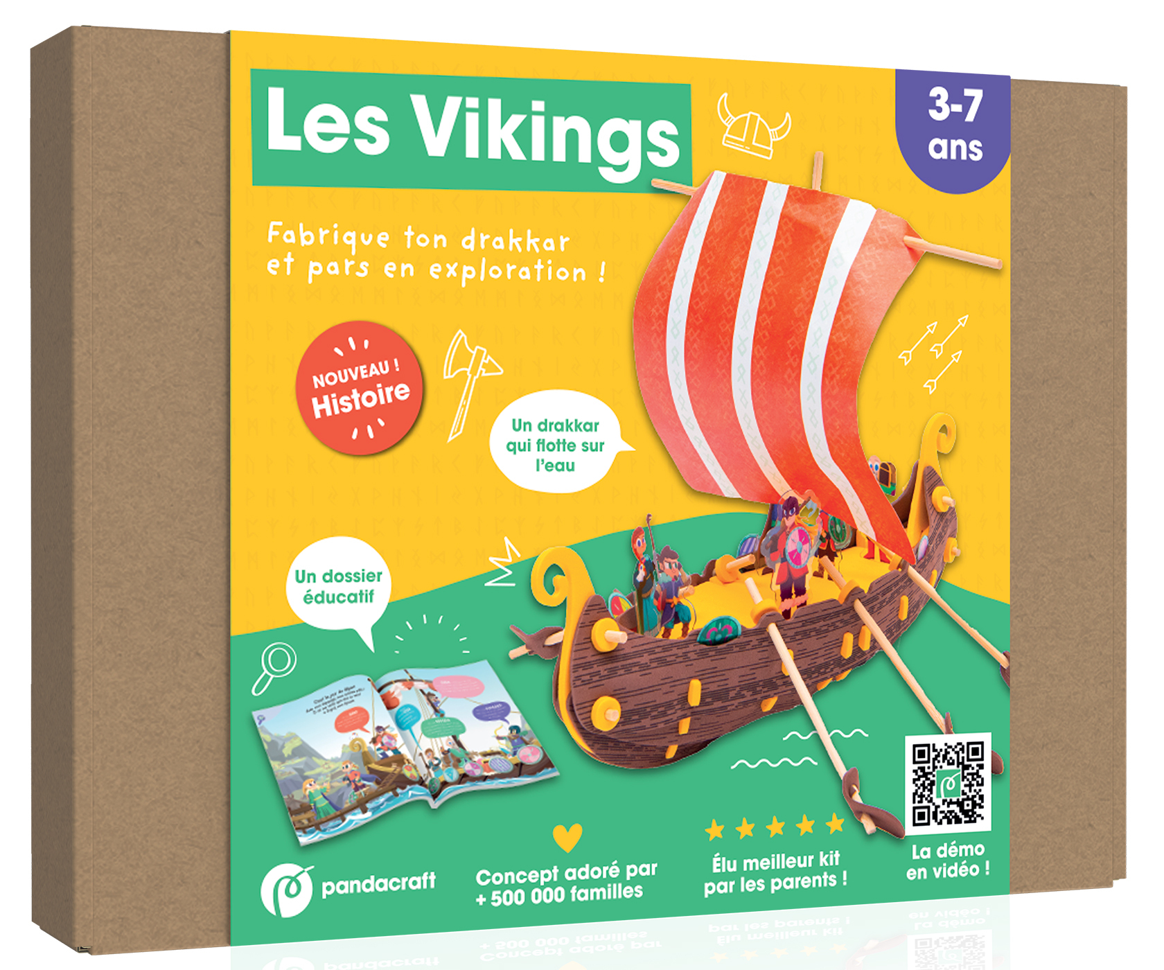 Les Vikings - kit Pandacraft 3-7 ans