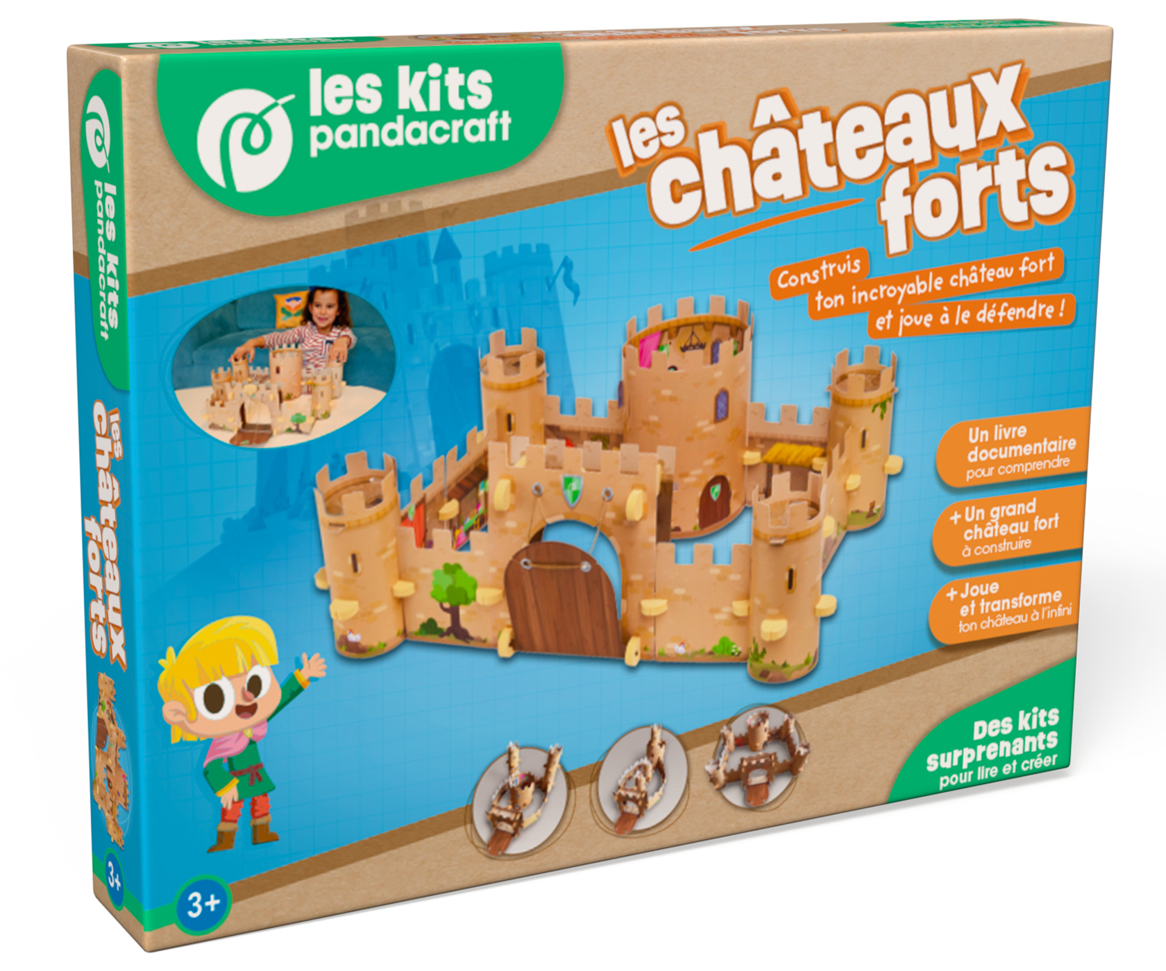 Les châteaux forts - Kit Pandacraft dès 3 ans