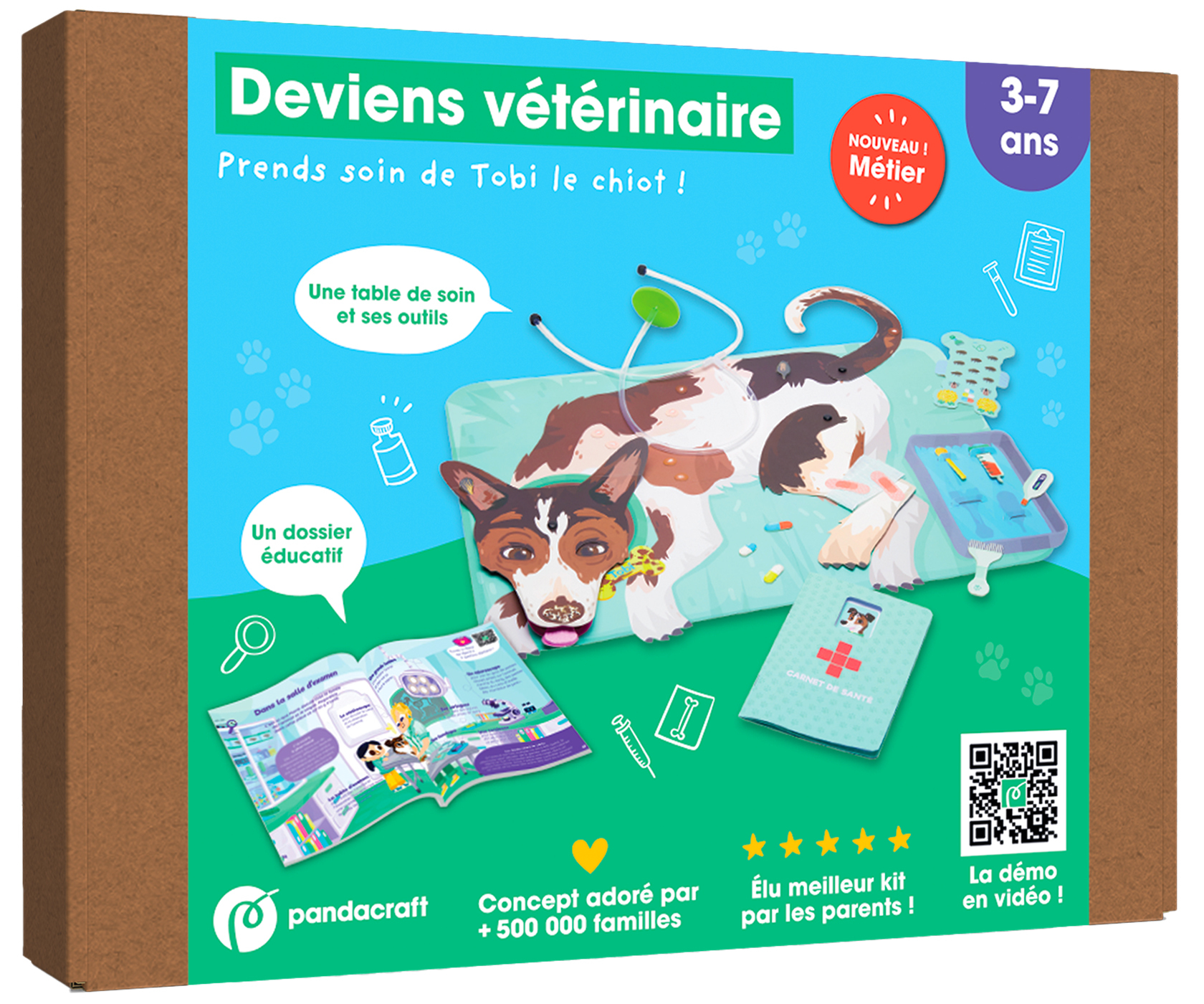 Deviens vétérinaire - kit Pandacraft 3-7 ans