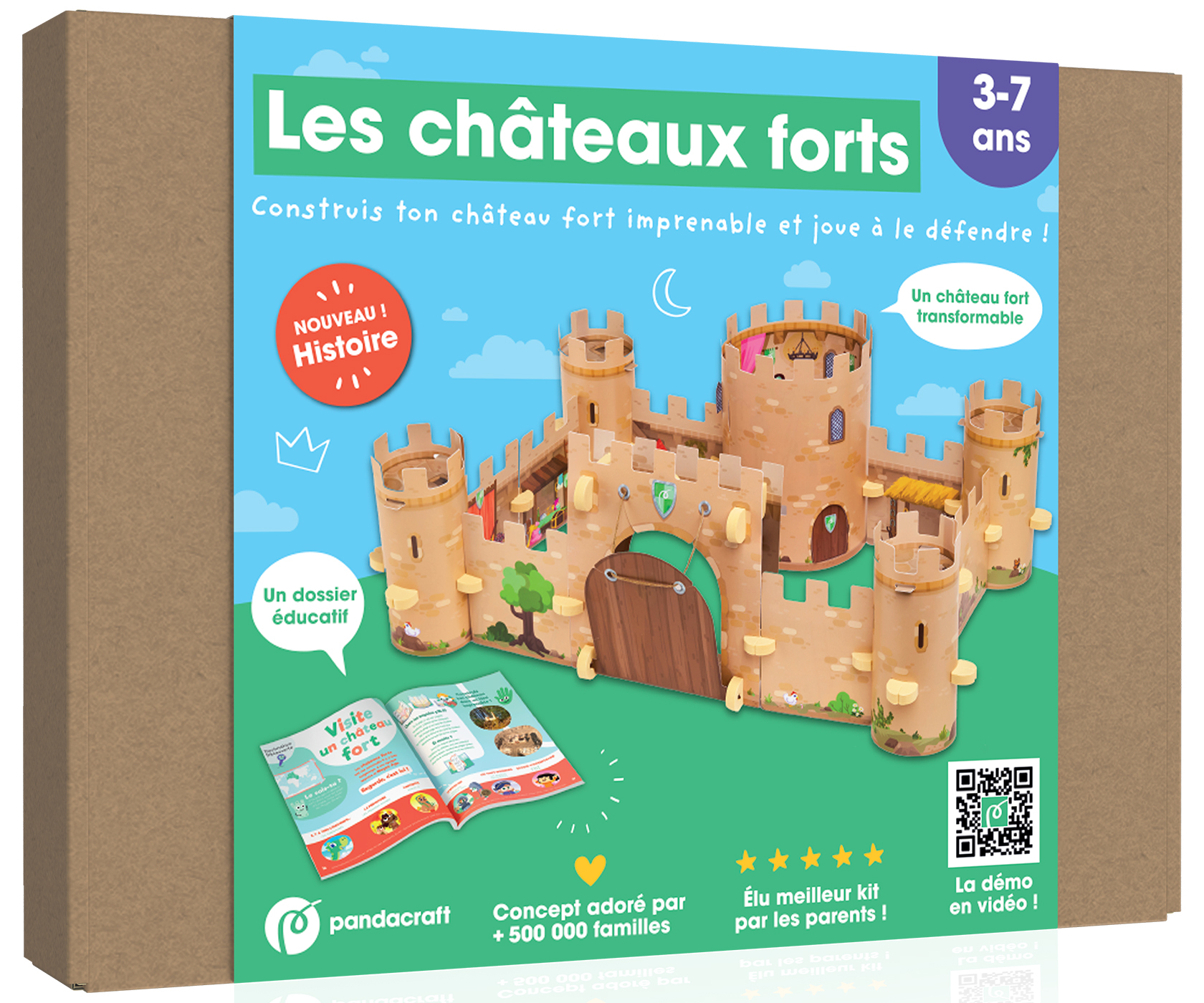 Les châteaux forts - Kit Pandacraft 3-7 ans