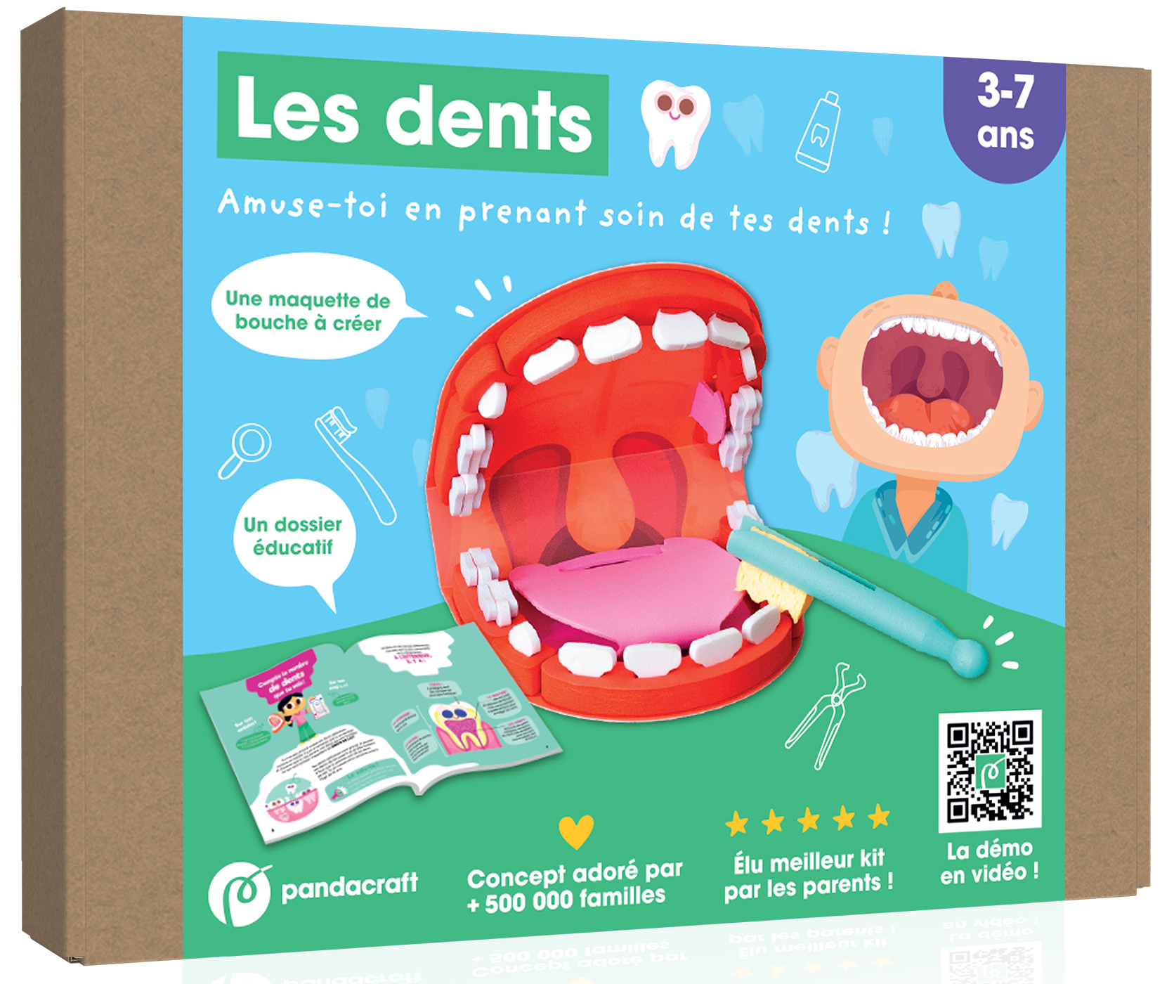 Les dents - kit Pandacraft 3-7 ans