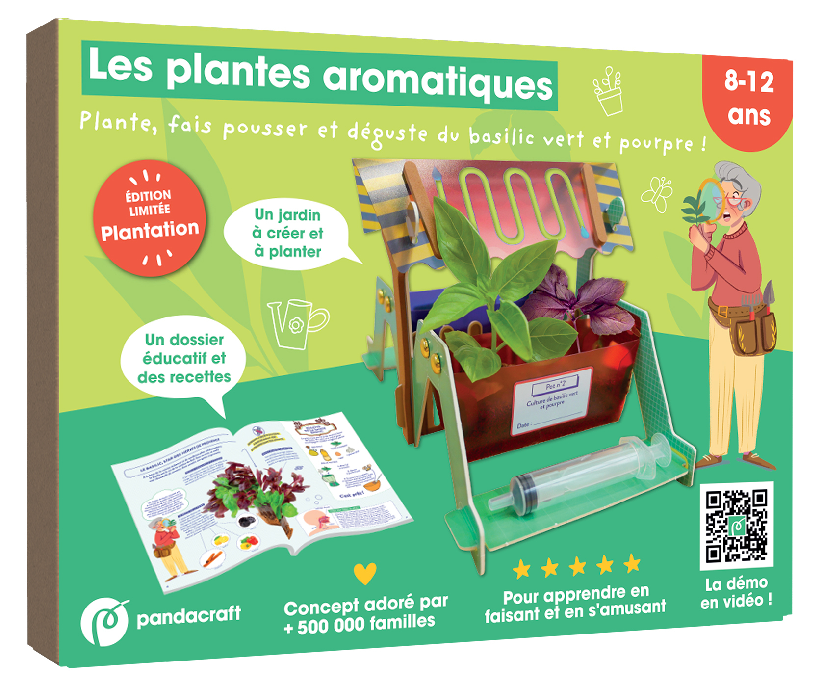 Les plantes aromatiques - Kit Pandacraft 8-12 ans
