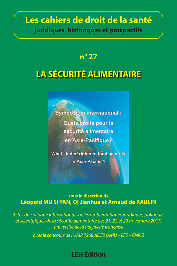 La sécurité alimentaire (n° 27)
