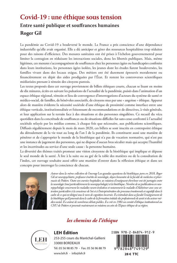 COVID-19 : UNE ÉTHIQUE SOUS TENSION