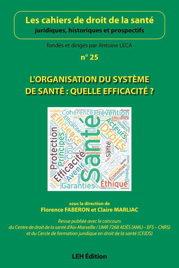 L'organisation du système de santé : quelle efficacité ? (n°25)