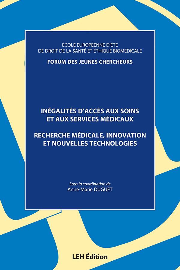 Inégalités d'accès aux soins et aux services médicaux. Recherche médicale, innovation et nouvelles t