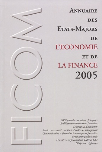 ANNUAIRE DES ETATS-MAJORS ECONOMIE ET FIN