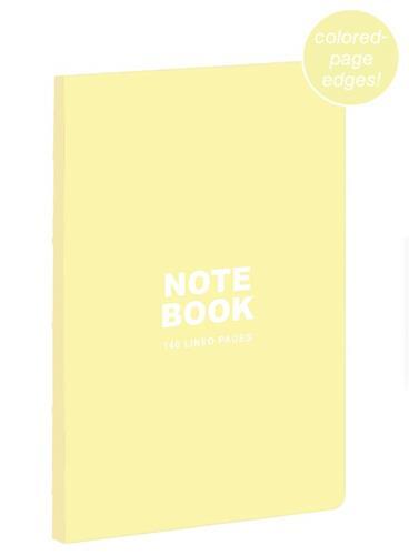 Pastel Yellow A5 Notebook /anglais
