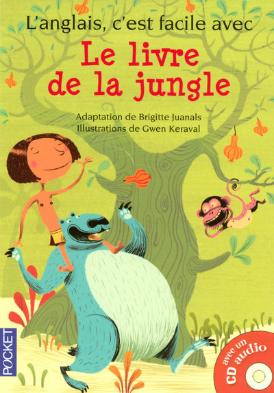 L'anglais, c'est facile avec le livre de la jungle + 1 CD (filmé)