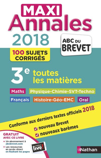 Maxi Annales Brevet 2018 NE