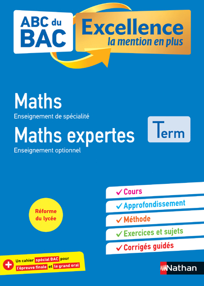 ABC BAC Excellence Maths&Maths Expertes Terminale