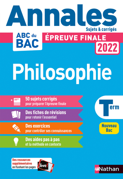 Annales Bac 2022 Philosophie - Corrigé