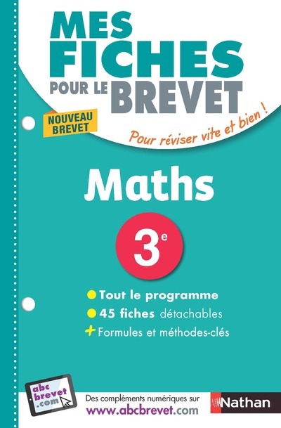 Mes Fiches ABC du Brevet Mathématiques 3e - numéro2
