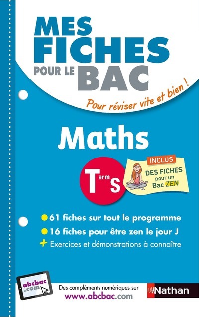 Mes fiches pour le BAC Maths Term S