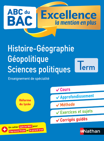 ABC BAC Excellence Histoire-Géographie Géopolitique, Sciences politiques Term