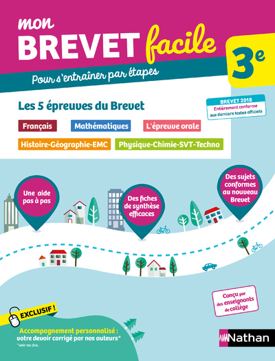 Mon Brevet facile 3E - Les 5 épreuves du brevet