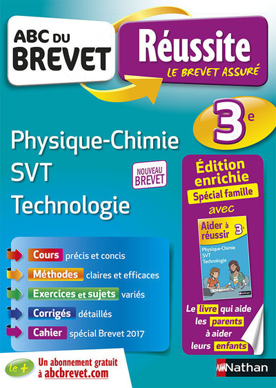 ABC du Brevet Réussite Famille Physique Chimie SVT Technologie 3E