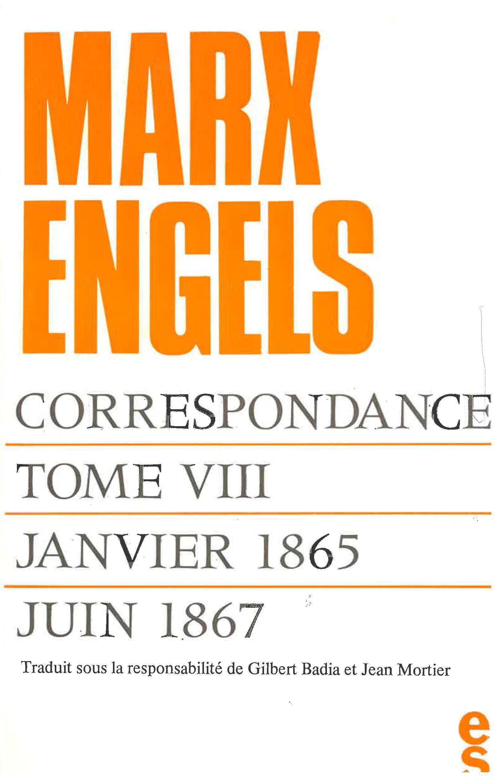 Correspondance Marx Engels (1865-1867)