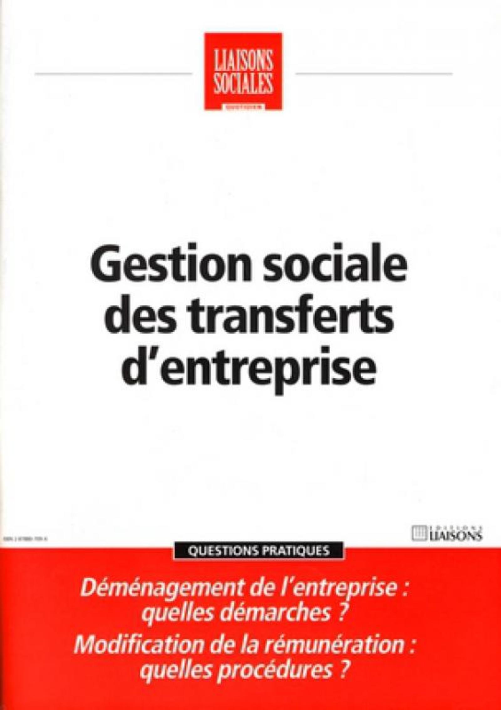 Gestion sociale des transferts d'entrepise
