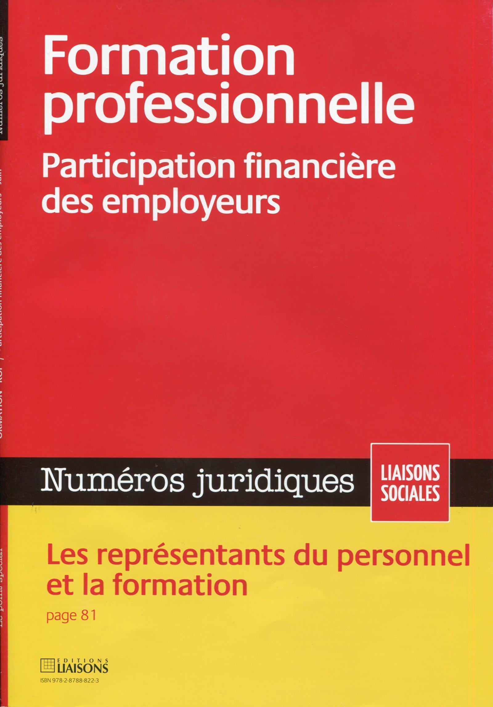 Formation professionnelle - Participation financière des employeurs