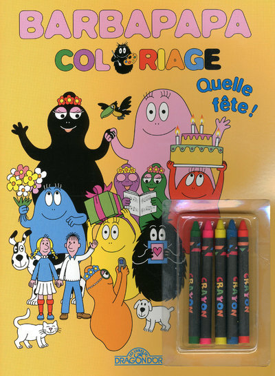 Barbapapa coloriage quelle fête !
