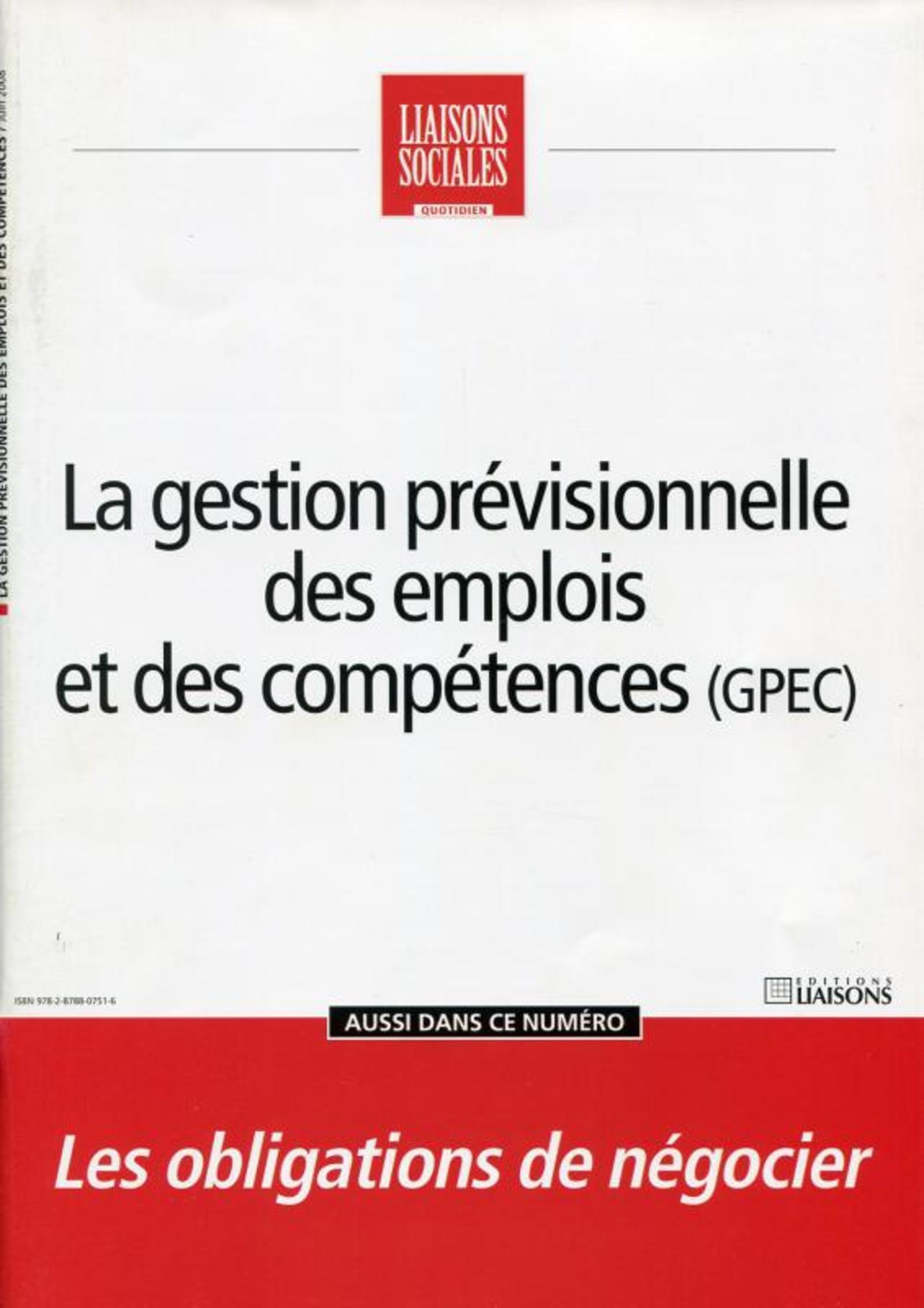 La gestion prévisionnelle des emplois et des compétences (GPEC)
