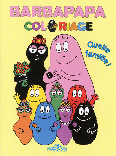 Barbapapa - coloriage - quelle famille !