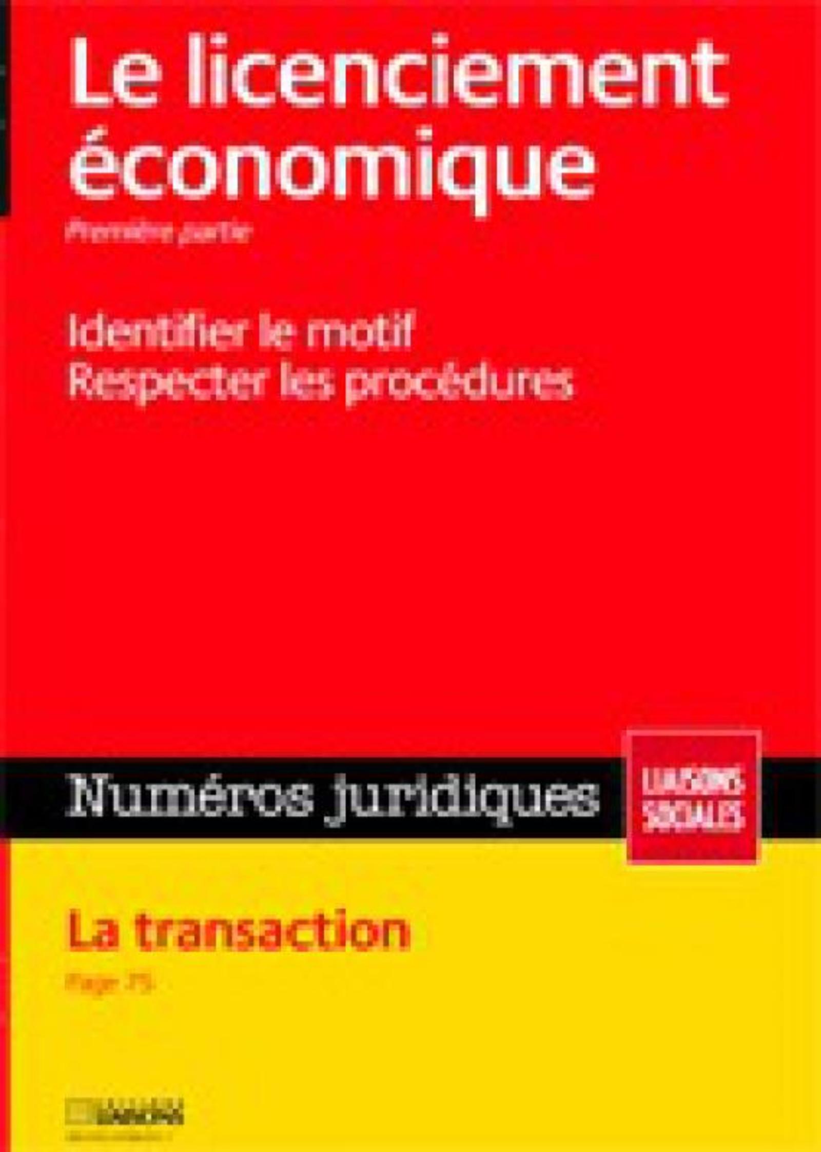 Licenciement économique