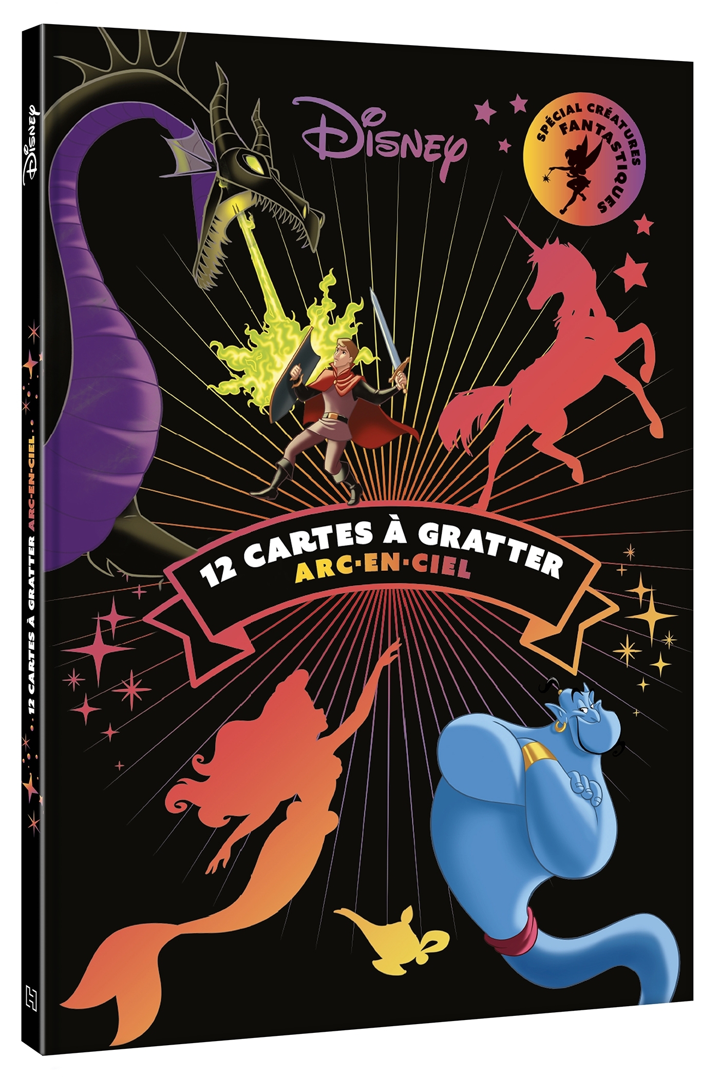 DISNEY - Les Ateliers Disney - 12 cartes à gratter Arc-en-ciel - Créatures fantastiques