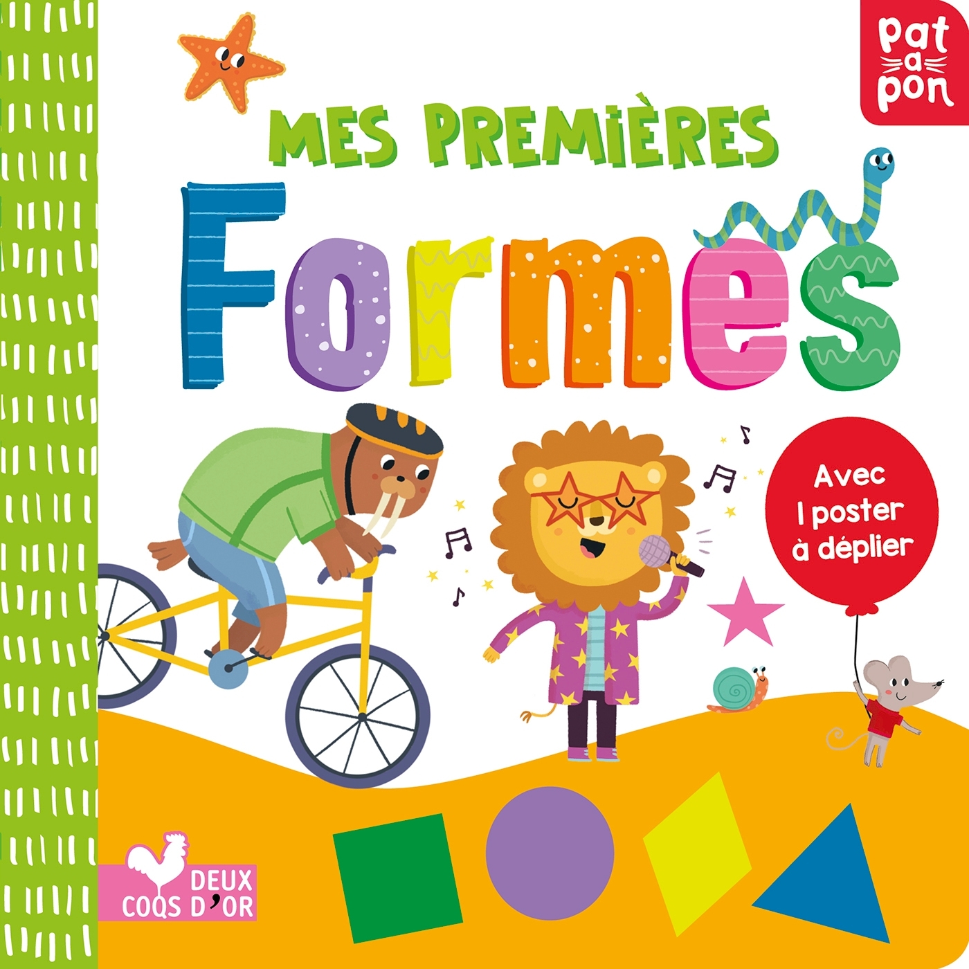 Mes premières formes - livre avec poster à déplier