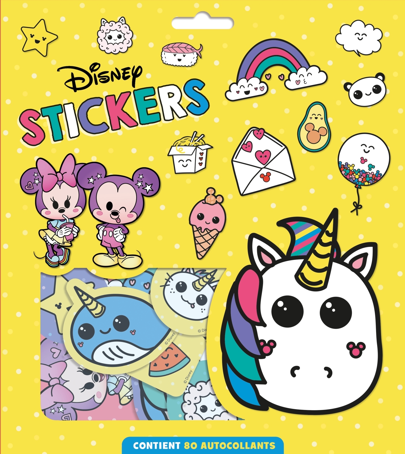 STANDARD CHARACTERS - Pochette Les Ateliers - Stickers - Kawaï Licornes - Disney