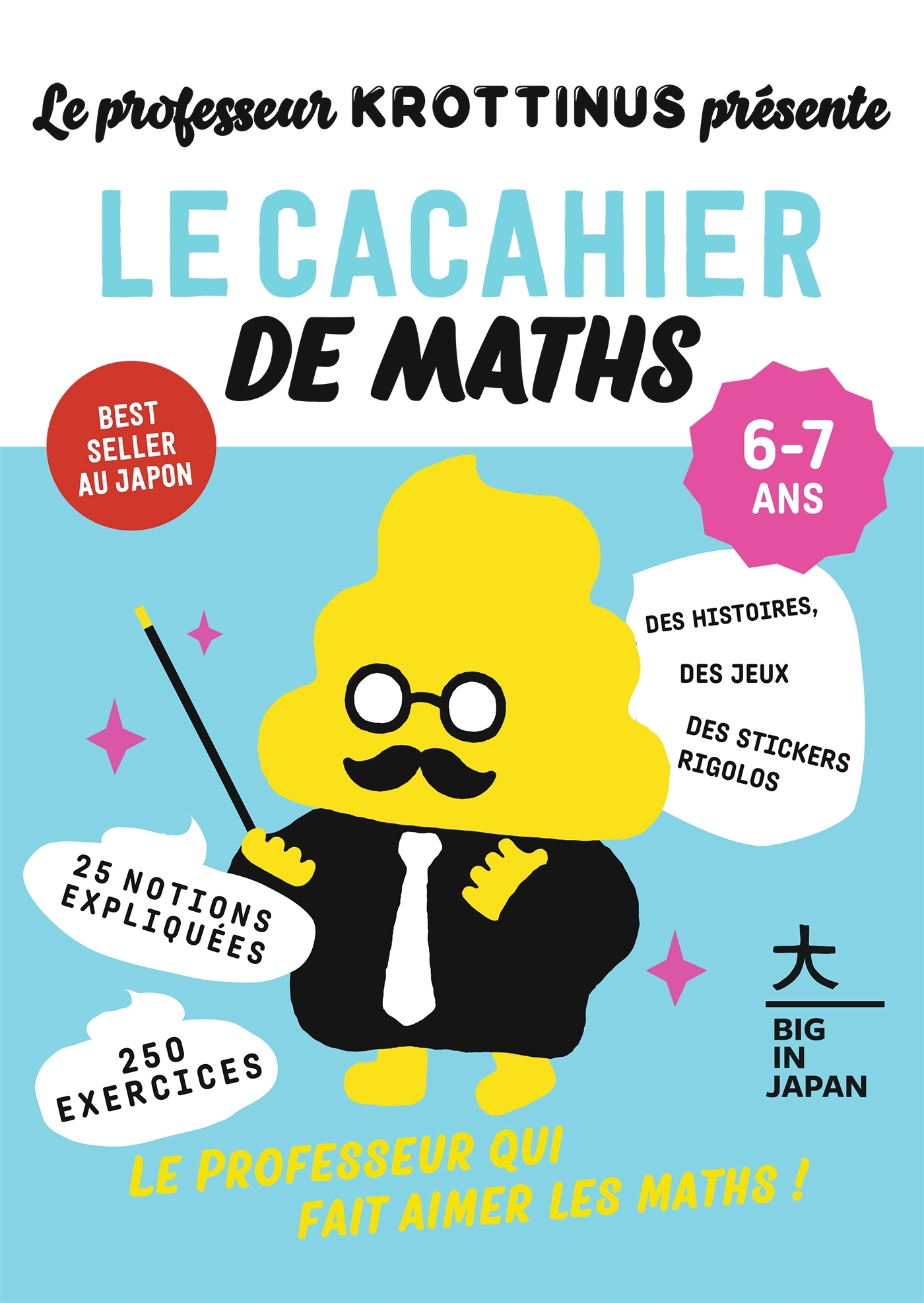 Le professeur Krottinus présente le cacahier de Maths 6-7 ans